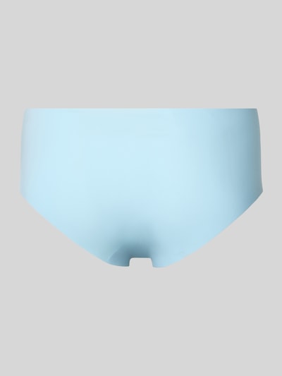 Produktfoto, hellblauer Hipster aus glattem Material-Mix mit Stretch-Anteil, elastischer Bund, körpernahe Passform, Modell 'ZERO FEEL 2.0' von Sloggi
