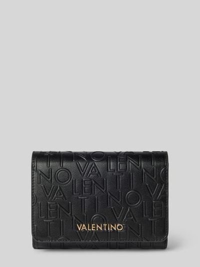 VALENTINO BAGS Portemonnaie mit Label-Strukturmuster Black 1