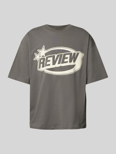 REVIEW T-Shirt mit Rundhalsausschnitt Dunkelgrau 2