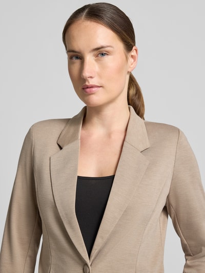 FREE/QUENT żakiet o kroju slim fit z dodatkiem wiskozy model 'NANNI' Szarobrązowy 3