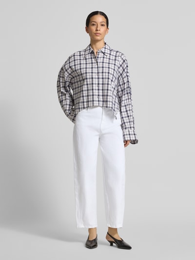 Raffaello Rossi Barrel Fit Jeans-Culotte aus Baumwoll-Mix Modell 'HANNI' Weiss 1