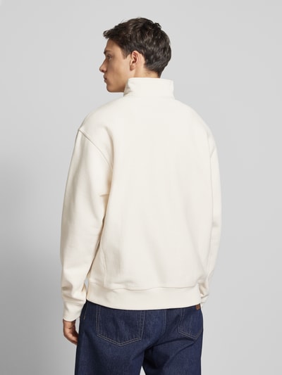 Carhartt Work In Progress Sweatshirt mit Troyer-Kragen Modell 'AMERICAN SCRIPT' Beige 5