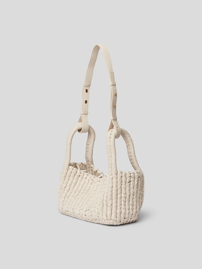 Nanushka Handtasche mit Zopfmuster Offwhite 2