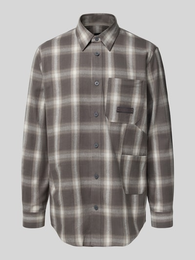 ARMANI EXCHANGE Regular fit vrijetijdsoverhemd met borstzak Middengrijs - 2