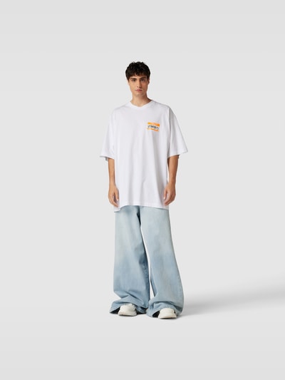 VETEMENTS T-Shirt mit Label-Print Weiß 1