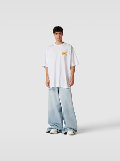 VETEMENTS T-Shirt mit Label-Print Weiss 1