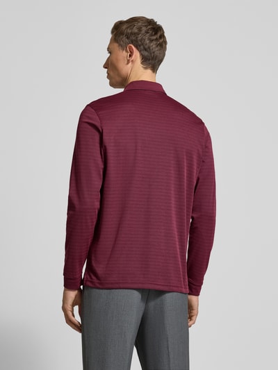 RAGMAN Regular Fit Poloshirt mit Brusttasche Modell 'Fineliner' Bordeaux 5