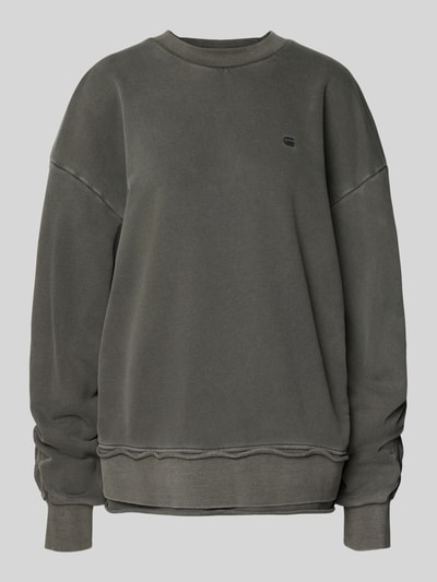 G-Star Raw Oversized sweatshirt met ribboorden Grafiet - 2