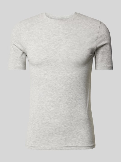 REVIEW T-shirt met ronde hals Lichtgrijs gemêleerd - 2