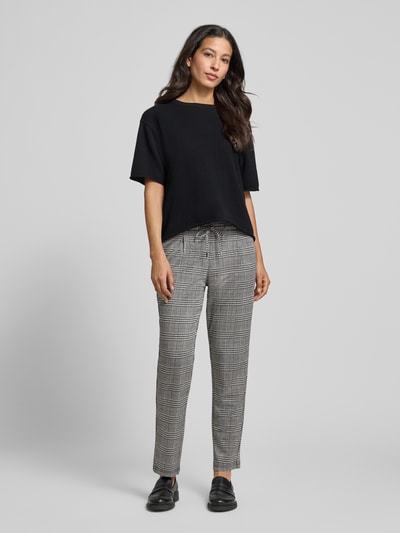 Christian Berg Woman Spodnie materiałowe o kroju regular fit z dodatkiem wiskozy Czarny 1