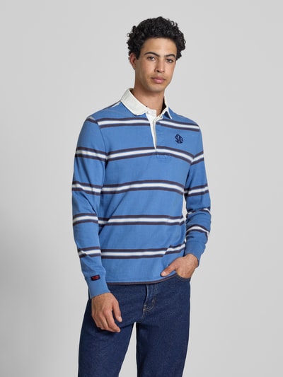 Superdry Regular Fit Poloshirt mit Logo-Stitching Bleu 4