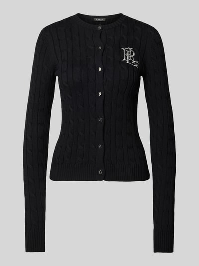 Lauren Ralph Lauren Cardigan met kabelpatroon, model 'RALHAN' Zwart - 2