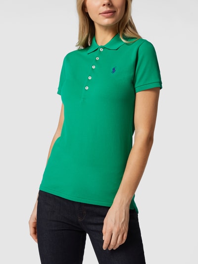 Polo Ralph Lauren Poloshirt met labelstitching Groen - 4