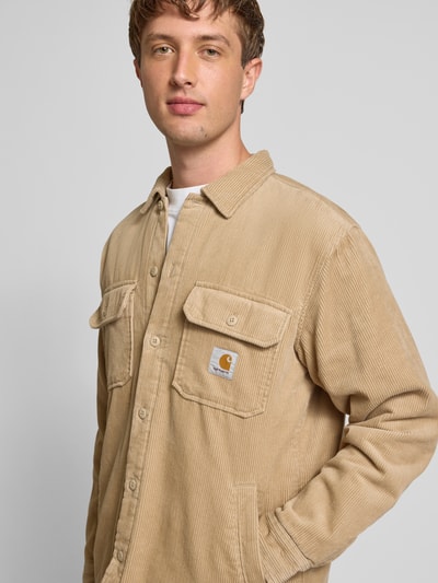 Carhartt Work In Progress Regular Fit Hemdjacke mit Brusttaschen Modell 'WHITSOME' Beige 3