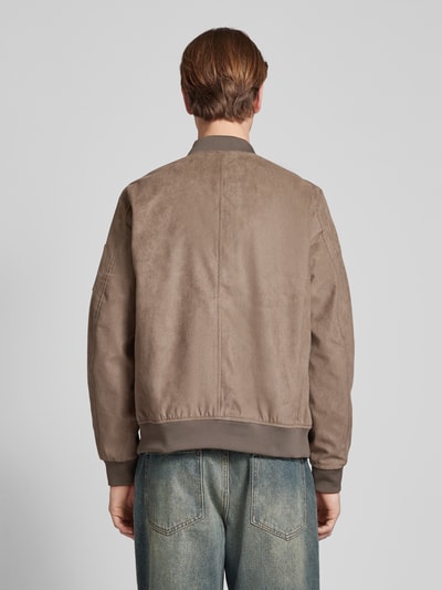 Jack & Jones Bomberjack met ritszakken, model 'ROCKY' Taupe - 5