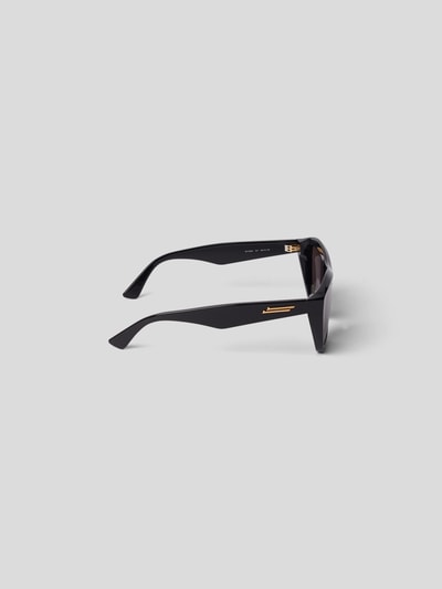 Bottega Veneta Unisex Sonnenbrille im Cat-Eye-Stil Black 4