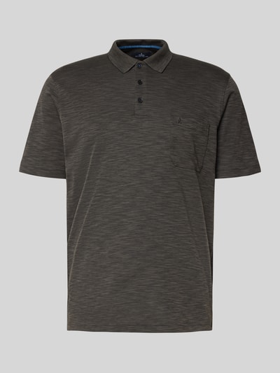 RAGMAN Poloshirt mit Label-Stitching Anthrazit 2