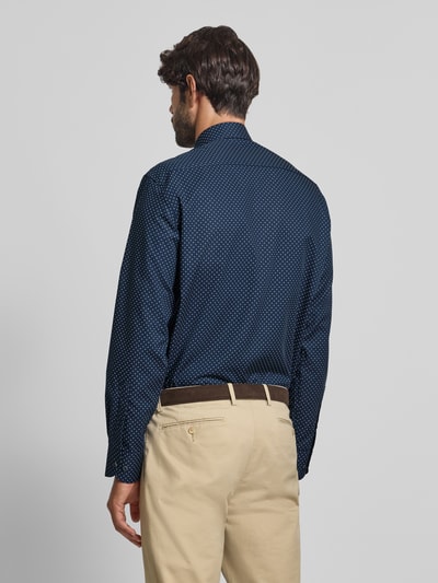 ETERNA Koszula casualowa o kroju regular fit z czystej bawełny z kołnierzykiem typu kent Granatowy 5