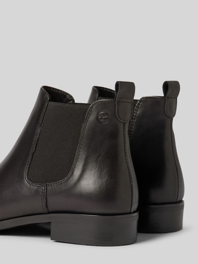 Tamaris Chelsea Boots aus Leder mit Label-Prägung Black 2