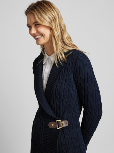 Lauren Ralph Lauren Strickjacke mit Reverskragen Modell 'DONATO' Marine 3