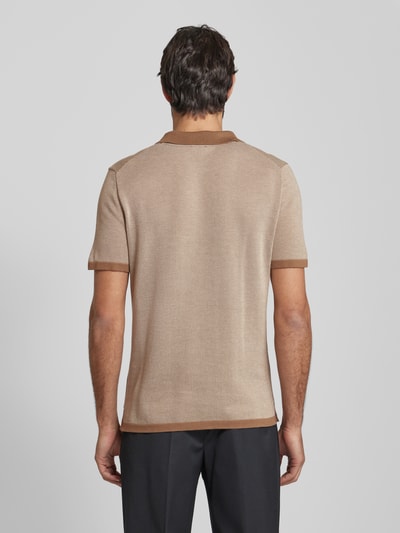 JOOP! Collection Poloshirt mit kurzer Knopfleiste Modell 'Trent' Beige 5