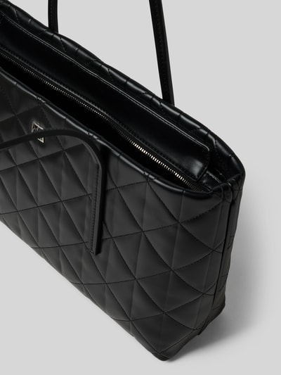 CK Calvin Klein Tote bag met logodetail, model 'Quilted' Zwart - 5