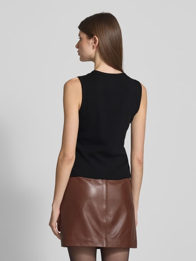 GAP Top met bandjes in riblook met knoopsluiting Zwart - 5