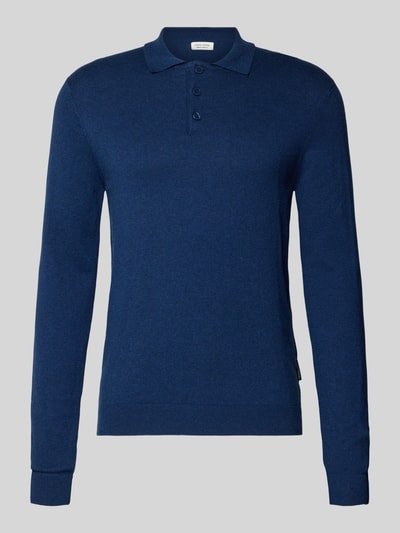 Casual Friday Strickpullover aus Baumwoll-Kaschmir-Mix Modell 'FRODE' Blau 2