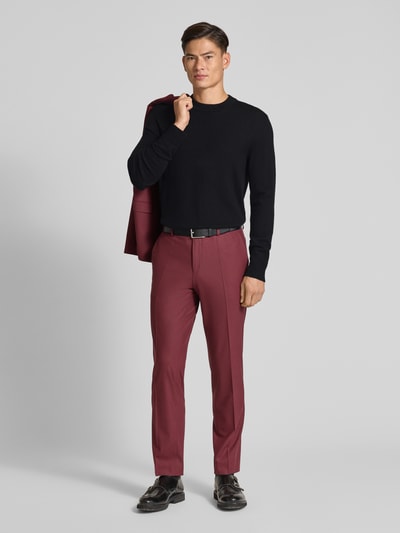 SELECTED HOMME Regular fit gebreide pullover van zuivere merinowol, model 'TRAY' Zwart - 1