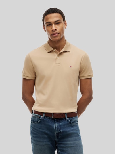 Tommy Hilfiger Koszulka polo z czystej bawełny o kroju regular fit Orzechowy 4