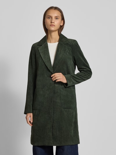 Only Regular Fit Cordmantel mit Reverskragen Modell 'ASTRID' Oliv 4