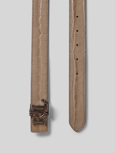 Lauren Ralph Lauren Gürtel aus Rindsleder mit Label-Applikation Taupe 3