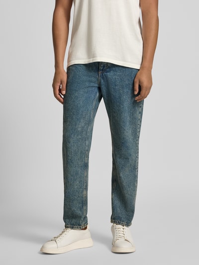 American Vintage Straight leg jeans in 5-pocketmodel, model 'JOYBIRD' Lichtblauw - 4