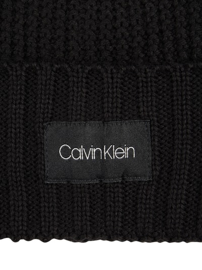 CK Calvin Klein Czapka z oczkami z fakturą Czarny 2