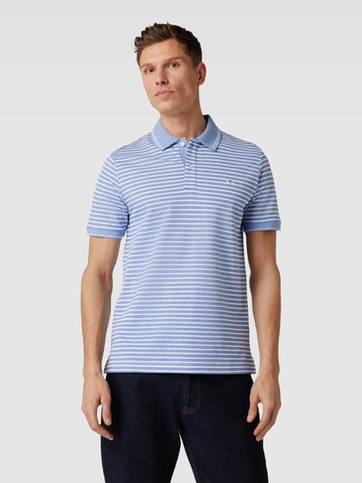 Paul & Shark Poloshirt met streepmotief Lichtblauw - 4