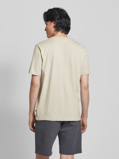 BOSS Orange T-shirt met motiefprint Beige - 5