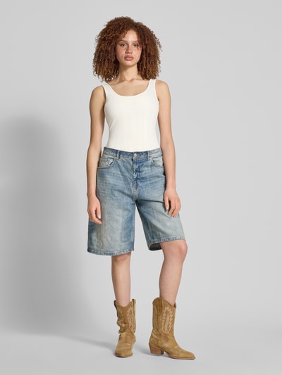 Pieces Regular Fit Tank Top aus Baumwoll-Mix Modell 'FIA' Weiss 1