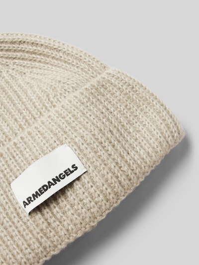 Armedangels Beanie mit Label-Patch Modell 'Kayaas' Beige 2