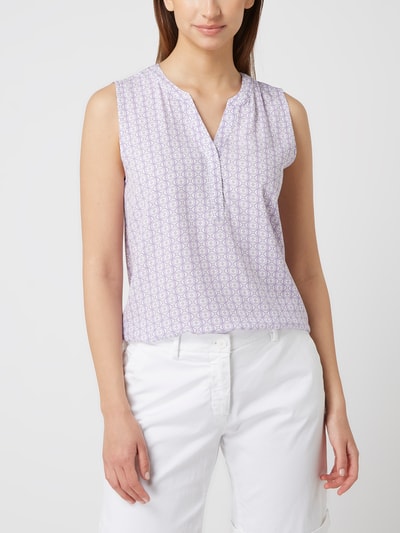 Montego Blousetop van viscose met ornamentdessin Violet - 4