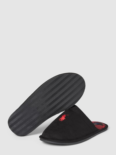 Polo Ralph Lauren Huisschoenen met labelstitching, model 'KLARENCE' Zwart - 3