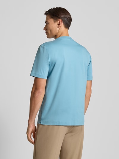 BOSS Regular fit T-shirt van puur katoen, model 'TAUT' Aquablauw - 5