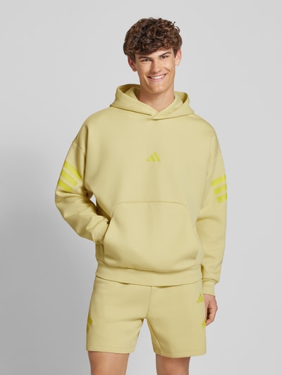 ADIDAS SPORTSWEAR Oversized Hoodie mit Label-Print Hellgelb 4