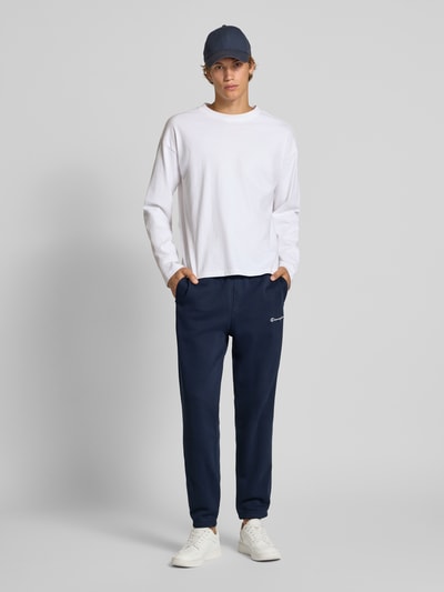 CHAMPION Regular Fit Sweatpants mit Label-Stitching Marine 1