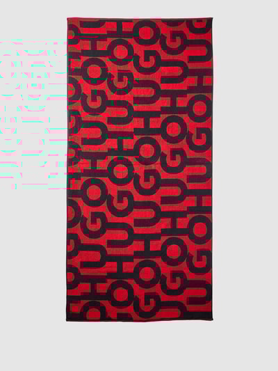 HUGO Strandhanddoek met all-over logo, model 'ABU' Roze - 2