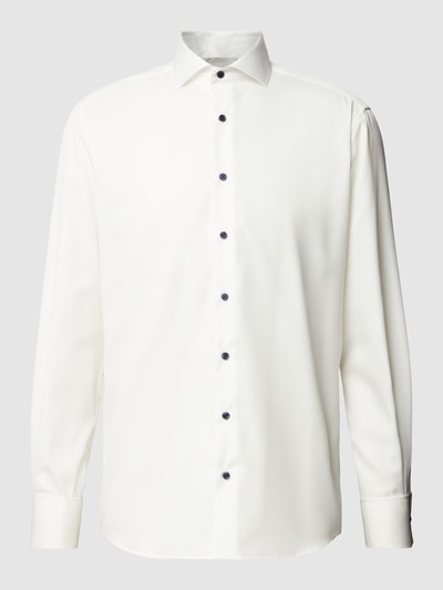 Eterna Regular fit zakelijk overhemd van twill Offwhite - 2