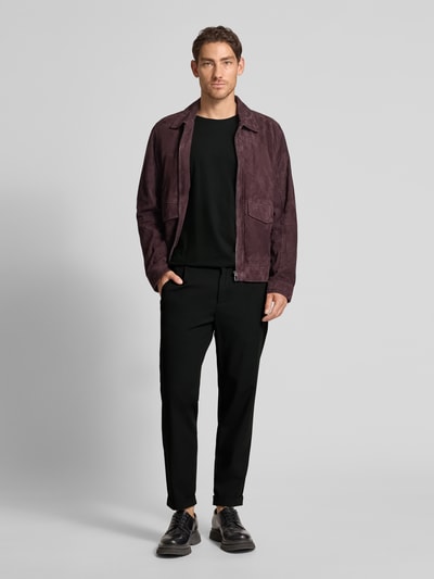 SELECTED HOMME Regular Fit T-Shirt aus reiner Baumwolle Modell 'ASPEN' Black 1