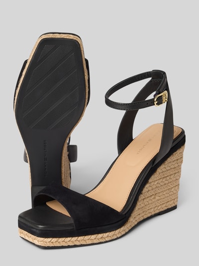 Tommy Hilfiger Keilsandalette aus Leder  Black 4