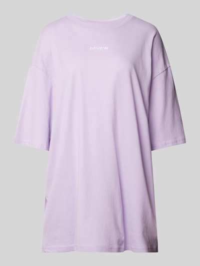 Review Essentials oversized T-shirt met logo  Lila - 2