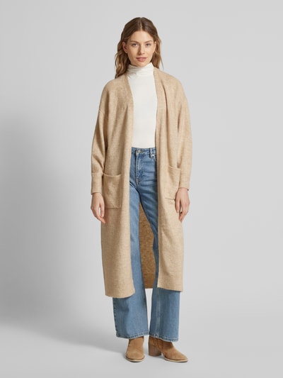 YAS Cardigan mit offener Vorderseite Modell 'BALIS' Sand 4