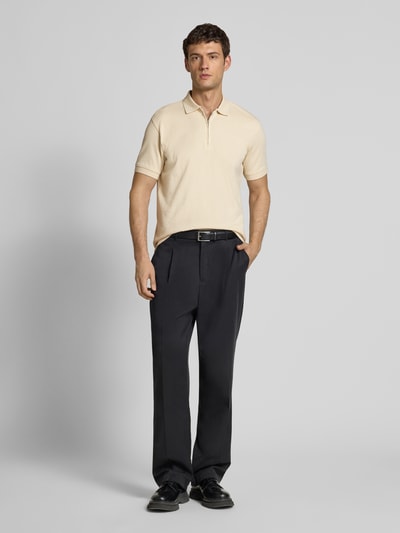 SELECTED HOMME Regular fit poloshirt van puur katoen, model 'ISAAC' Zand - 1